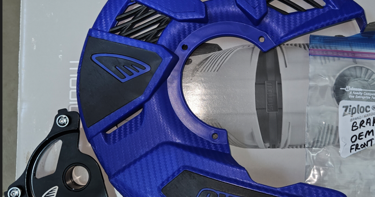 Cycra TriFlow Front Disc Cover with Mounting Kit Yamaha Blue 40